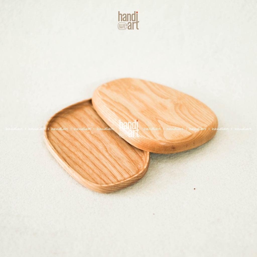 Dĩa gỗ lêch, Khay gỗ bàn ăn -  wooden tray