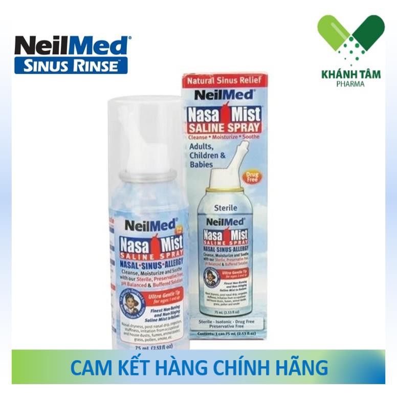 Dung dịch xịt rửa mũi NeilMed NasaMist Saline Spray Isotonic _Khánh Tâm