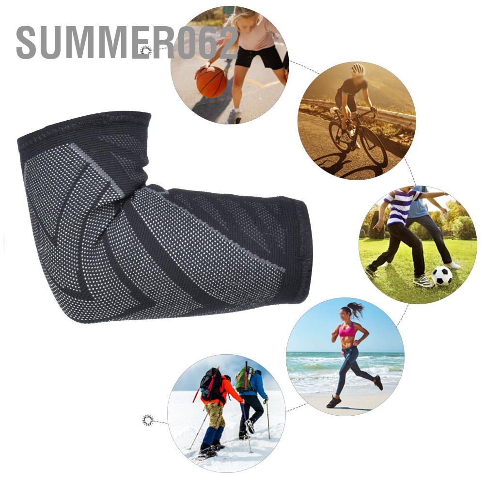 Summer062 Unisex Nylon Knitting Elbow Guard Support Forcing Breathable Elastic Fitness Protective Gear
