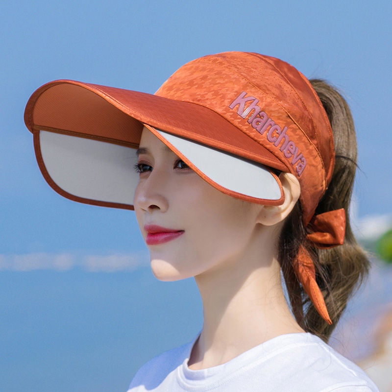 Nón Lưỡi Trai Hở Chóp Che Nắng Chống Tia UV Bảo Vệ Mặt Cho Nữ