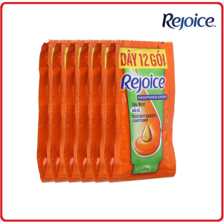 Dầu Xả REJOICE Siêu Mượt Dây 6ml x 12 Gói