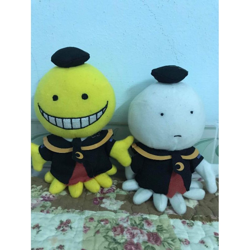 Thú nhồi bông và 2 thú nhỏ có thể làm móc khóa nhân vật anime Ansatsu Kyoushitsu Koro Sensei