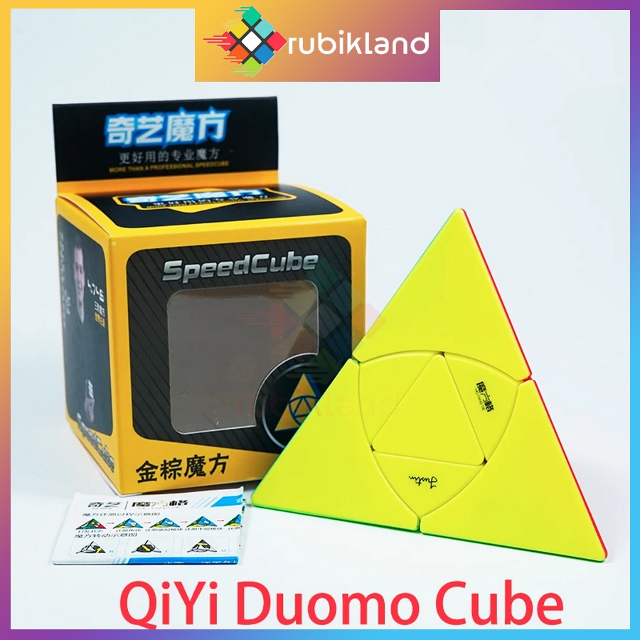 Rubik Biến Thể QiYi Duomo Cube MoFangGe Stickerless Rubic Tam Giác Biến Thể Đồ Chơi Trí Tuệ Trẻ Em