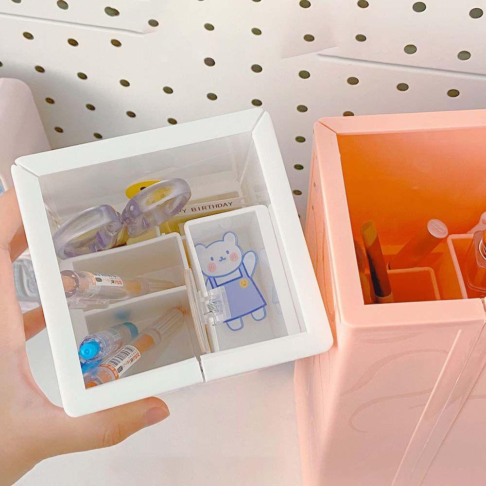 Hộp Đựng Đồ Trang Điểm Hình Chữ H Sức Chứa Lớn Có Thể Gập Lại Đứng