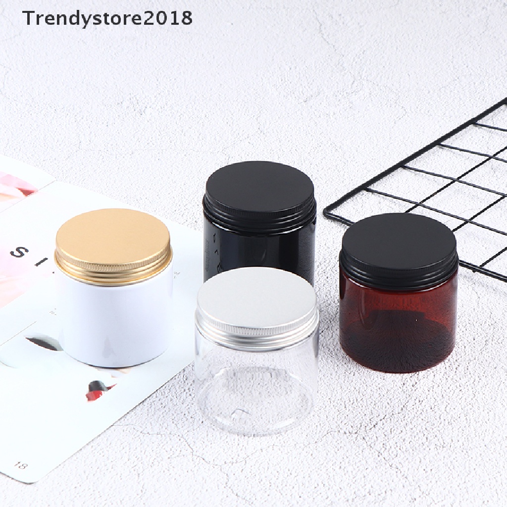 Hũ Nhựa Đựng Kem / Mỹ Phẩm Có Nắp Bằng Nhôm 2018 200ml