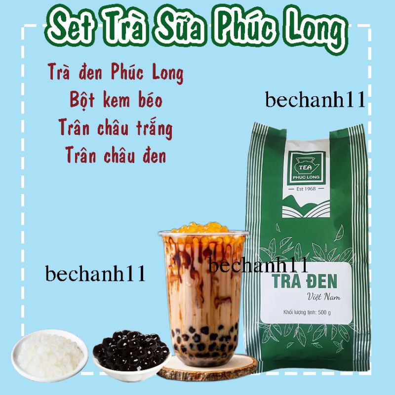 Set 4 Nguyên liệu pha Trà Sữa Phúc Long nấu 5-20 Ly tùy chọn | BigBuy360 - bigbuy360.vn