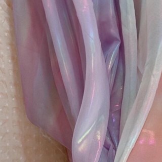Vải tơ phản quang khổ 1m5 may scrunchies hologram