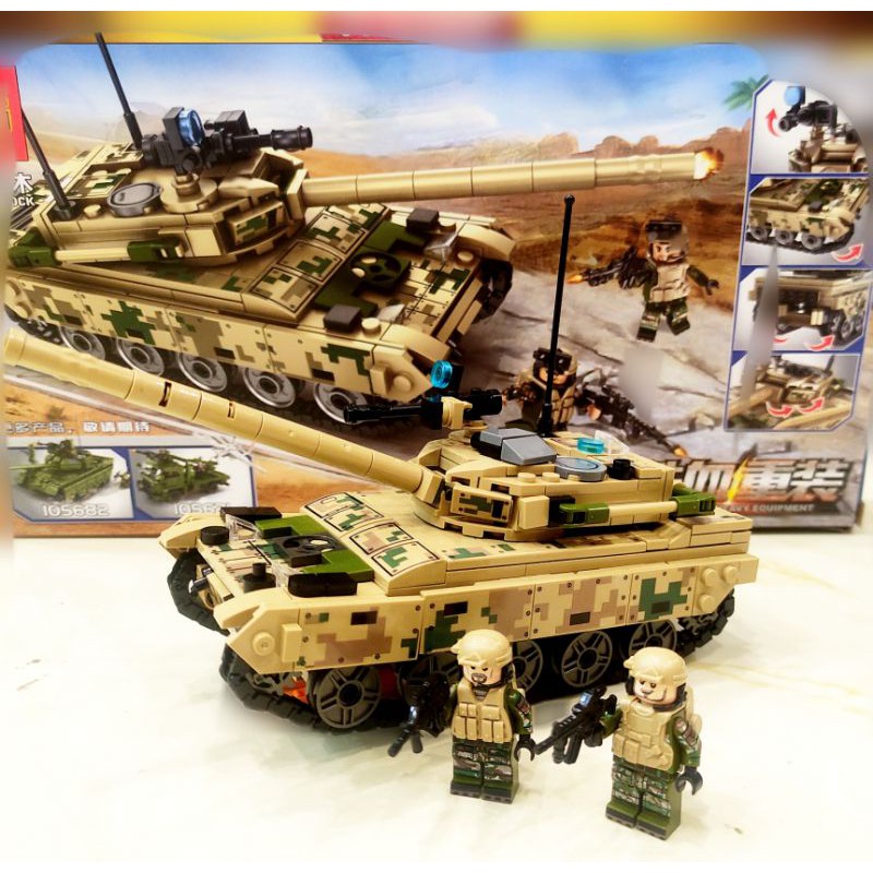 Bộ đồ chơi Lắp ráp xếp hình Lego City mã 105562 : Xe tank quân đội VT4 432+ pcs