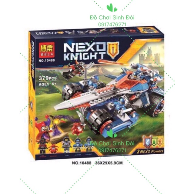 hộp đồ chơi xếp hình lego nexo knight 10488