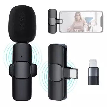 Micro không dây K8 khử tiếng ồn quay video vlog review sản phẩm kết nối