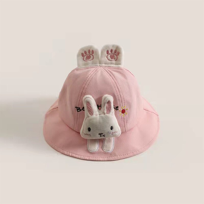 Mũ Tai Bèo Cotton Nguyên Chất Họa Tiết Hoạt Hình Thời Trang Xuân Hè Cho Bé