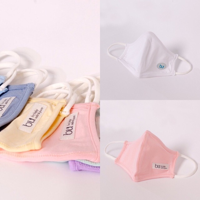 _Set 2 khẩu trang vải Bu siêu mềm cho bé