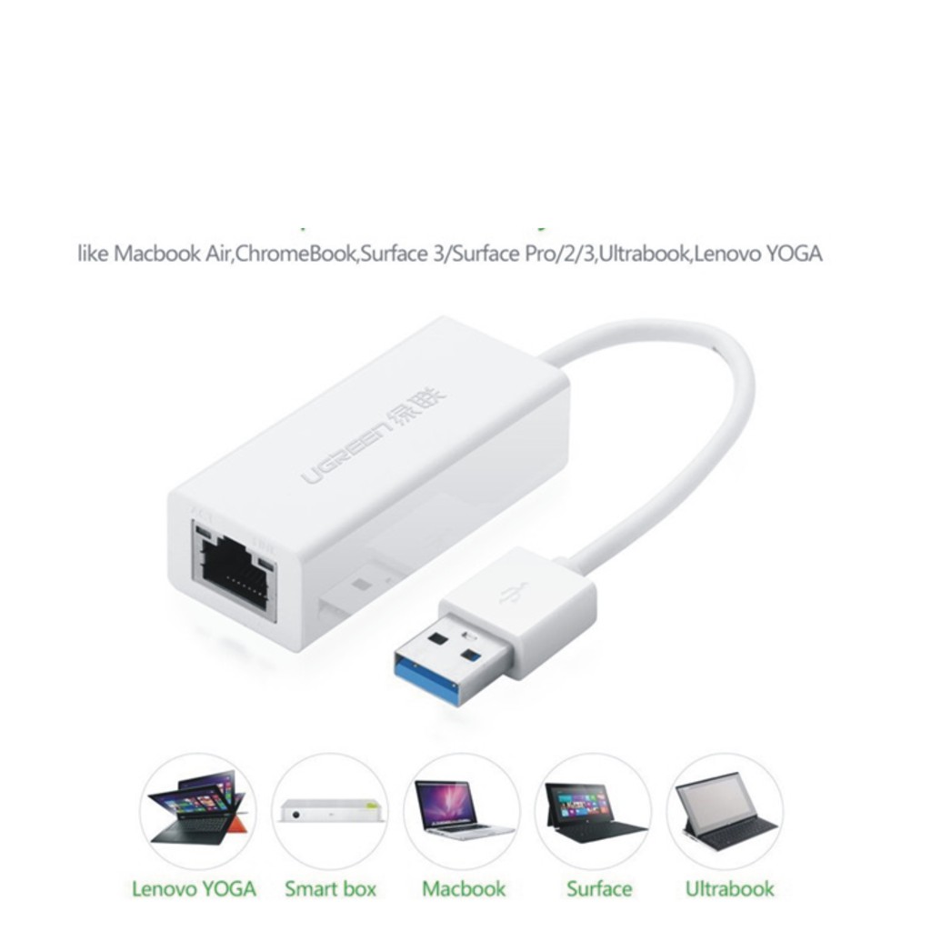 ⚡️[Chính Hãng]⚡️  Cáp chuyển USB 3.0 to Lan Ugreen UG - 20255 CAO CẤP