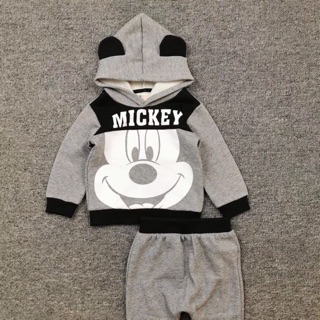 Bộ mickey nỉ bông có mũ