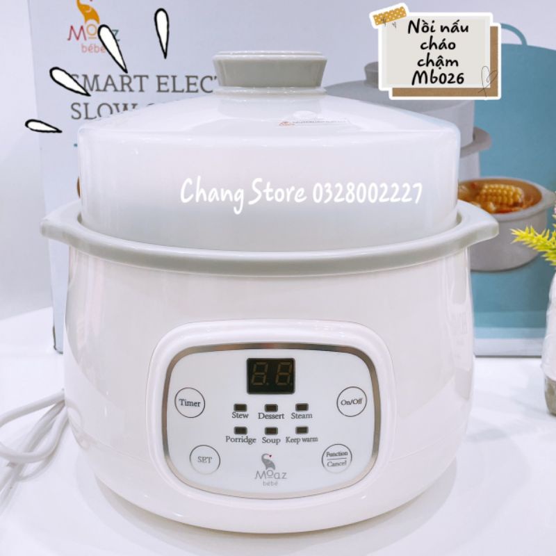 [Bảo Hành Chính Hãng] Nồi Nấu Chậm Đa Năng 2 in 1 Moaz Bé Bé - MB030