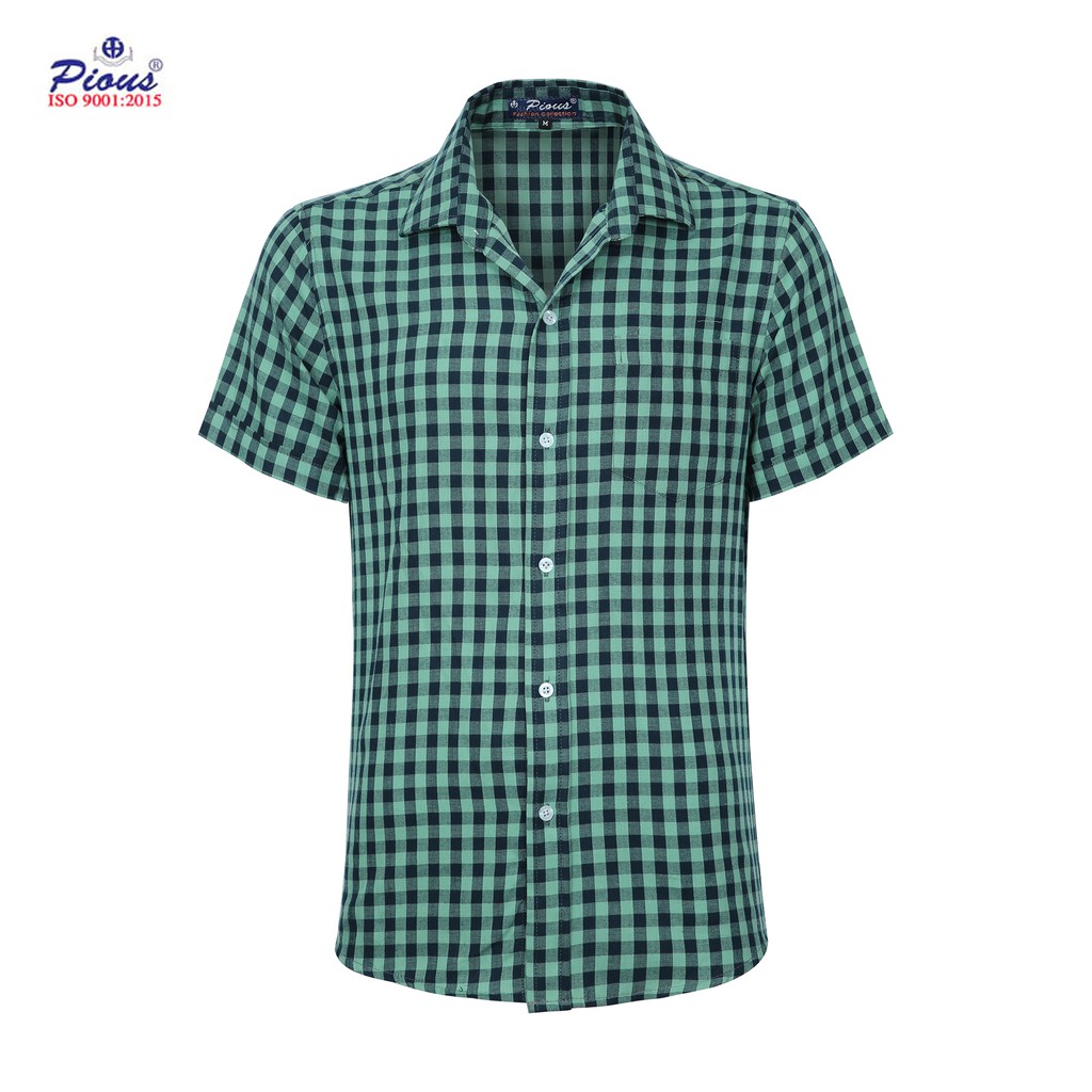 Áo sơ mi nam caro cao cấp ngắn tay Pious HAHANT601 | BigBuy360 - bigbuy360.vn