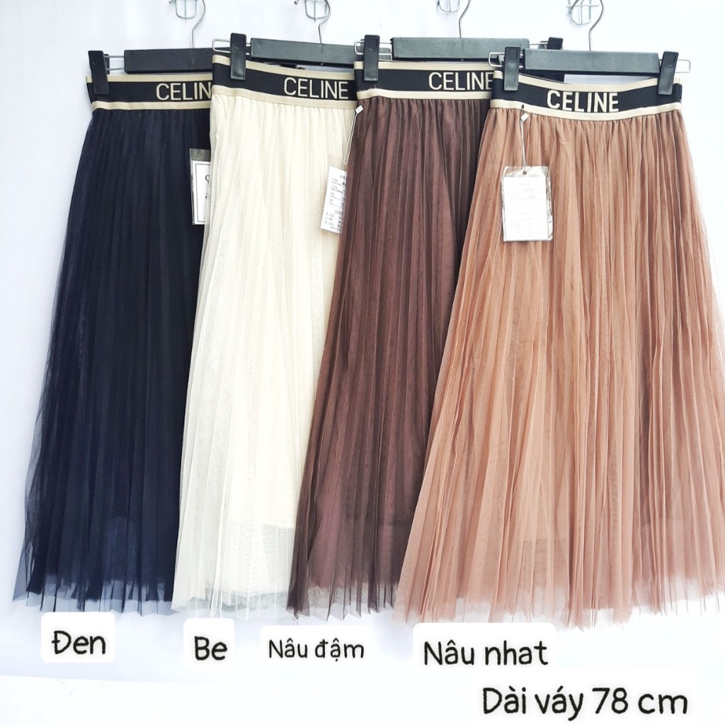 Chân Váy Công Chúa Ren Dài 78cm 3 Lớp Cạp Chun Chữ Loại 1 CV009