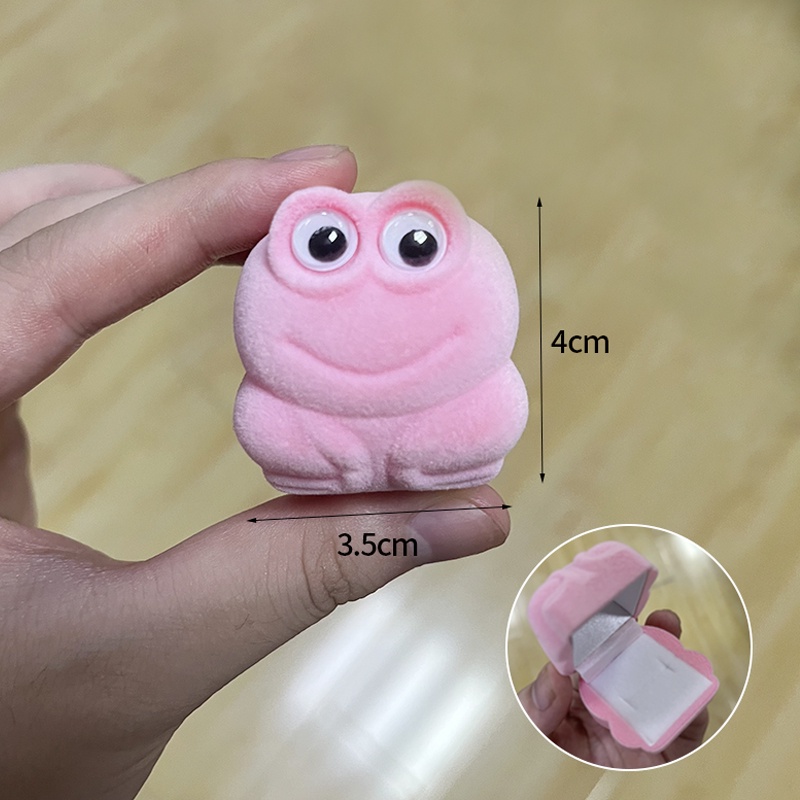 Hộp Đựng Nhẫn Cưới Hình Chú Ếch Hoạt Hình Sáng Tạo