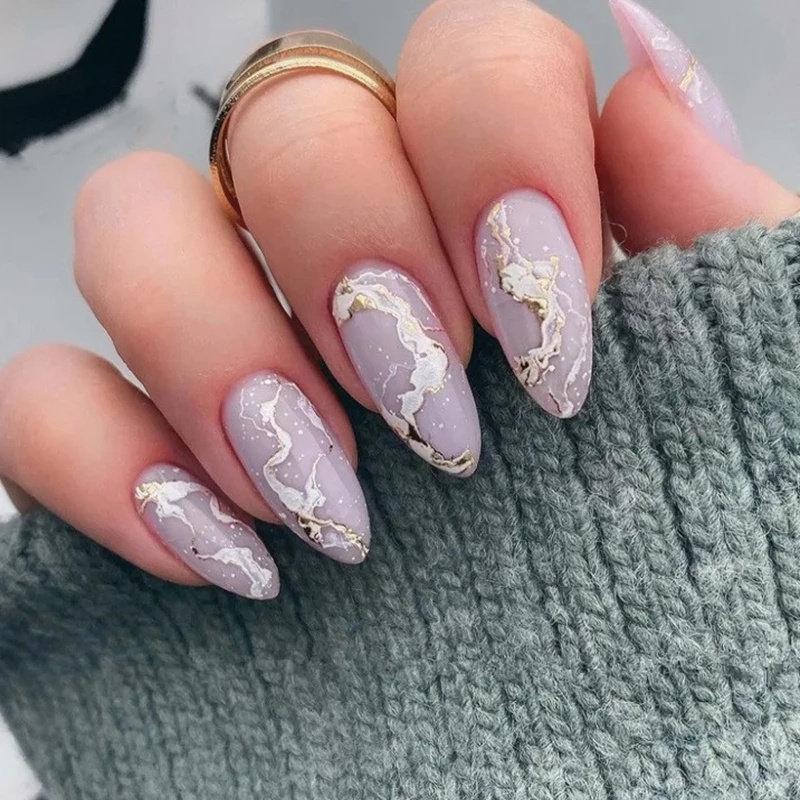 1 Tờ Nhãn Dán Trang Trí Móng Tay Tự Dính Họa Tiết Đường Kẻ 3d Màu Đồng Thời Trang DIY