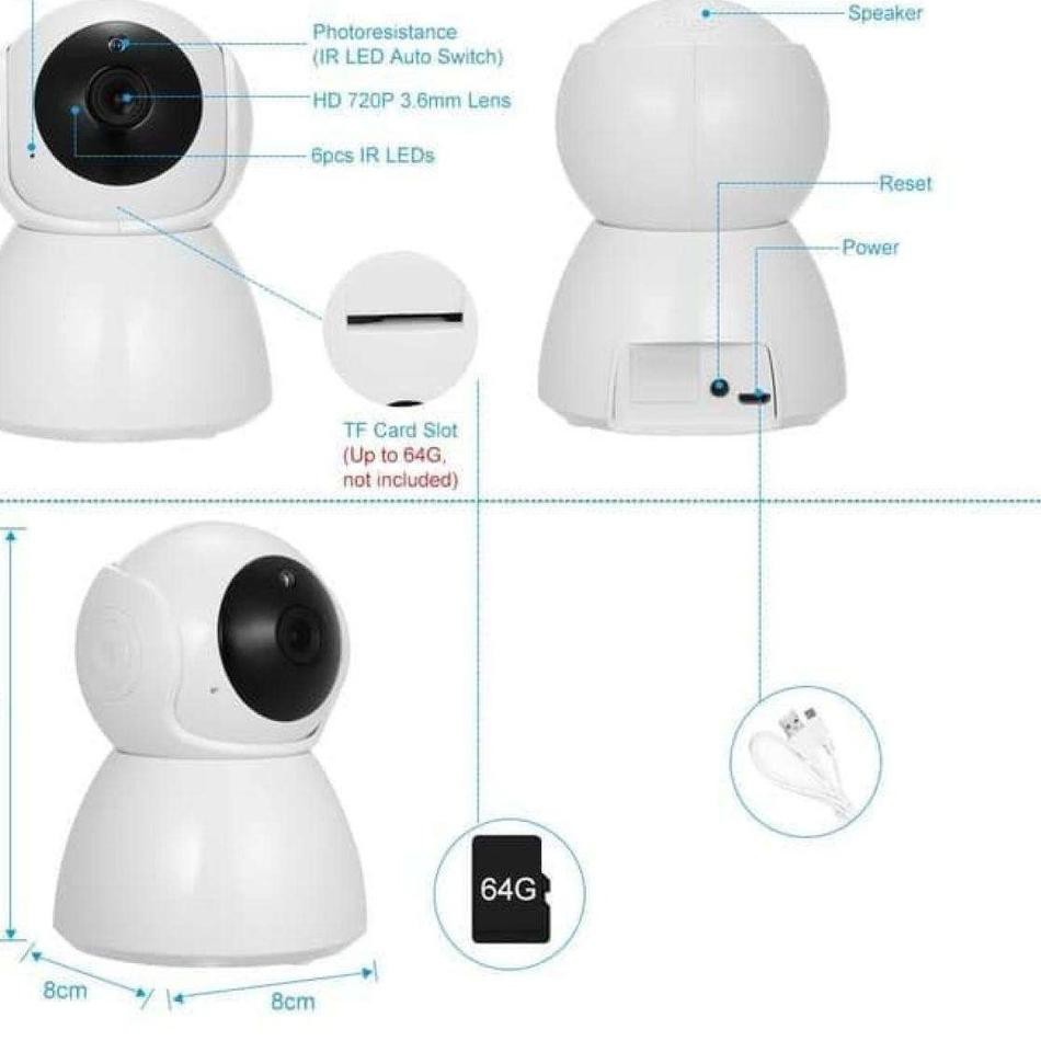 Camera Ip Wifi Không Dây Q7S / Cctv Q7S Full Hd 1080p