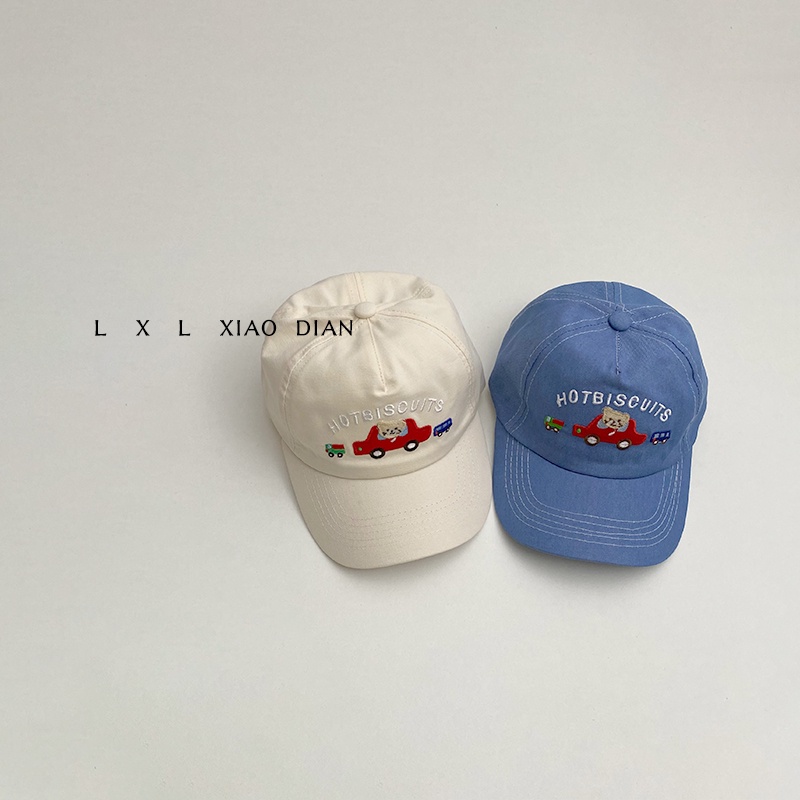 Mũ Lưỡi Trai Họa Tiết Thêu Phong Cách Mùa Hè Cá Tính Cho Bé Từ 1-3 Tuổi