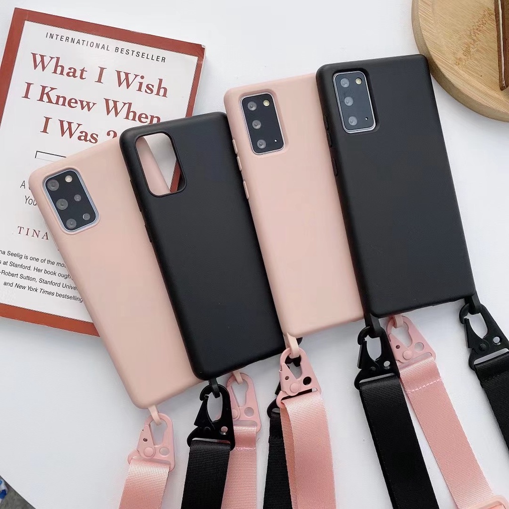 Ốp Điện Thoại Có Dây Đeo Cho Samsung Galaxy Note 20 S22 S21 Plus S20 Ultra S10