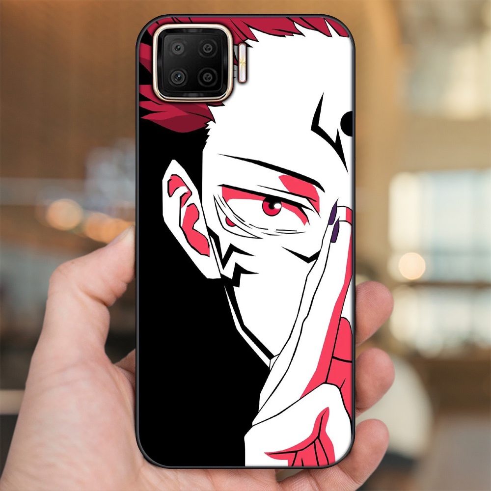 Ốp lưng Oppo A73, A93 4G viền đen in hình Yuji Jujutsu Kaisen