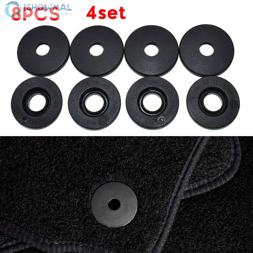 Bộ 8 kẹp cố định thảm lót sàn xe hơi bằng ABS siêu bền tiện dụng