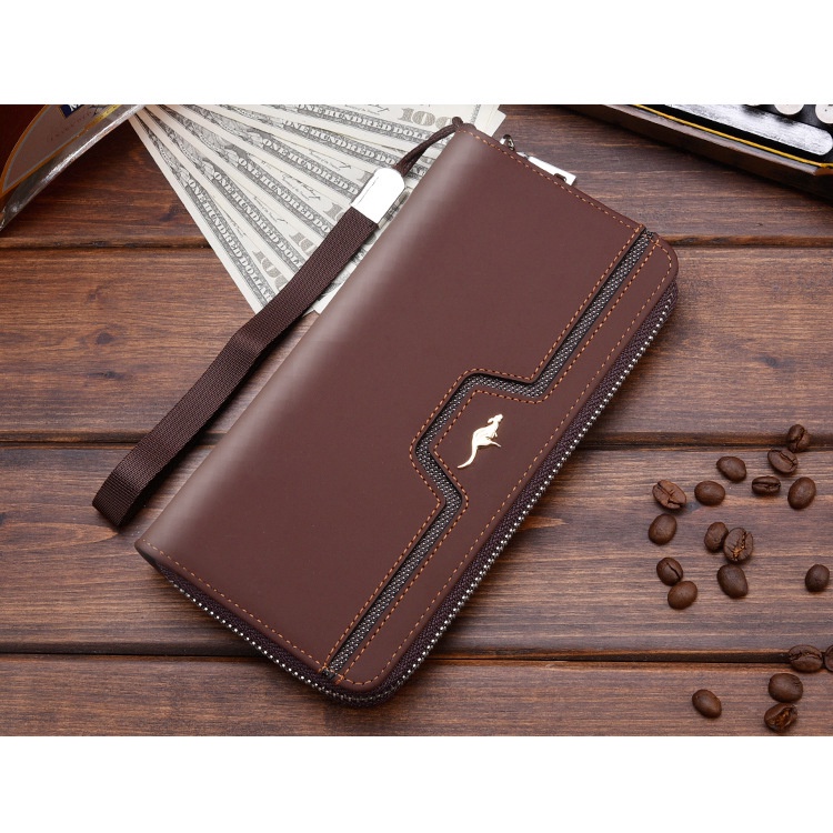 Ví Nam Nữ Unisex Cao Cấp HENGSHENG - Ví Dài - Bóp Đứng Dài - Long Section )