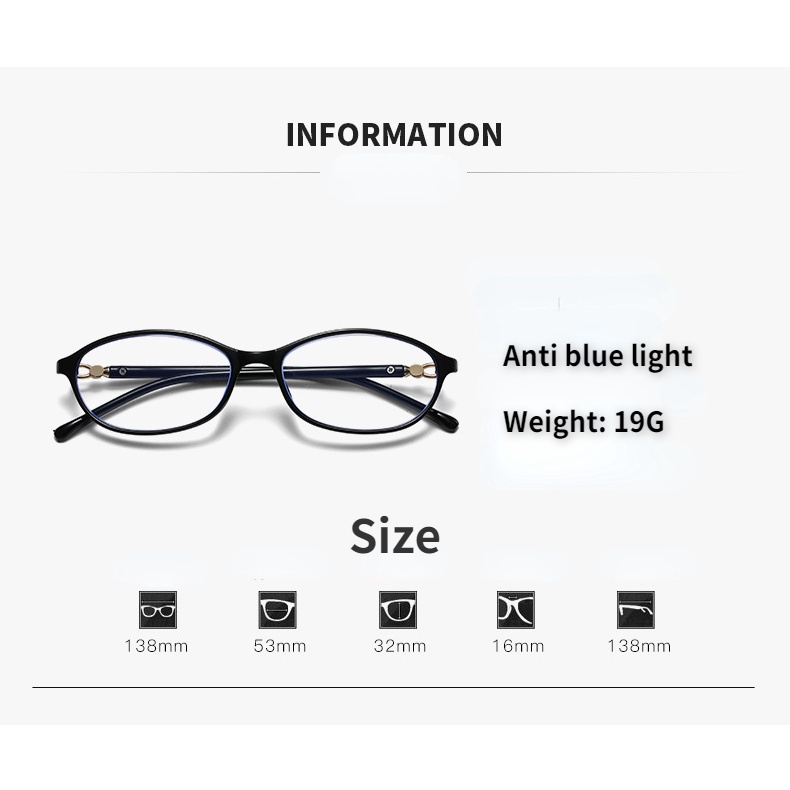 kính đọc sách chặn ánh sáng xanh của phụ nữ Đeo kính đọc sách bảo vệ bức xạ thấu kính độ nét cao thoải mái + 100 ° (+1.00), + 150 ° (+1.50), + 200 ° (+2.00), + 250 ° (+2.50), + 300 ° (+3.00), + 350 ° (+3.50), +400 ° (+4,00)