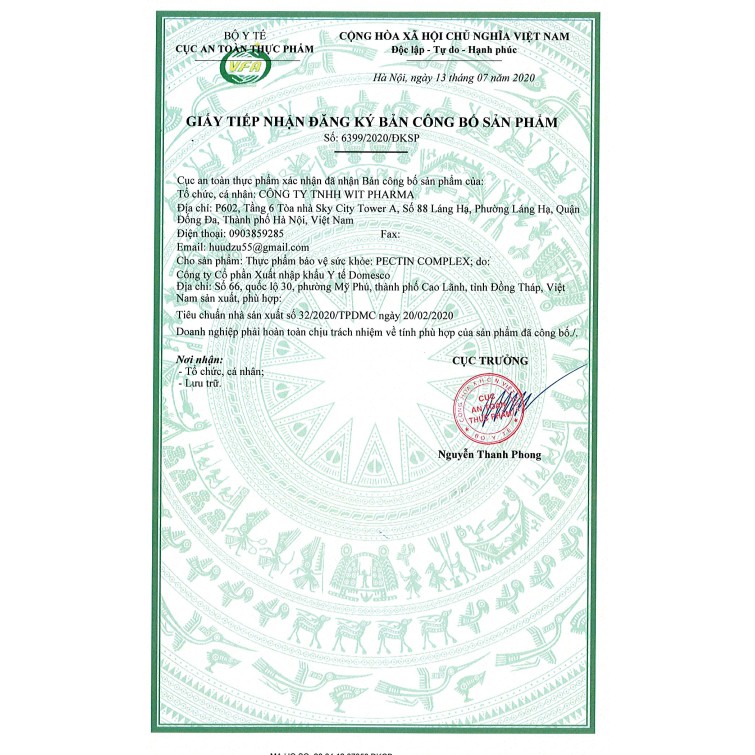 Viên uống thải độc kim loại nặng Pectin Complex - Hộp 60 viên