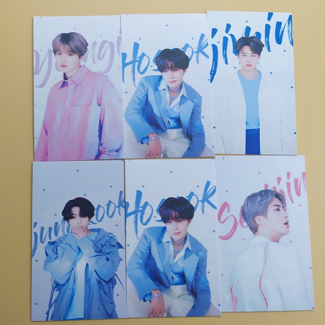 Set card in hình thành viên Bangtan mẫu mới