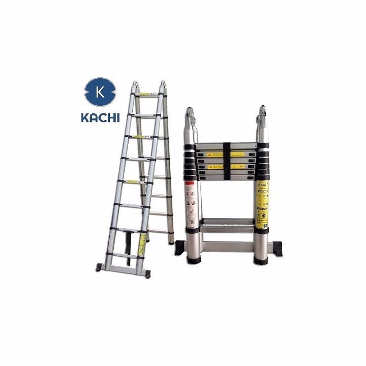 Thang Nhôm Rút Chữ A Kachi 3m8 MK04