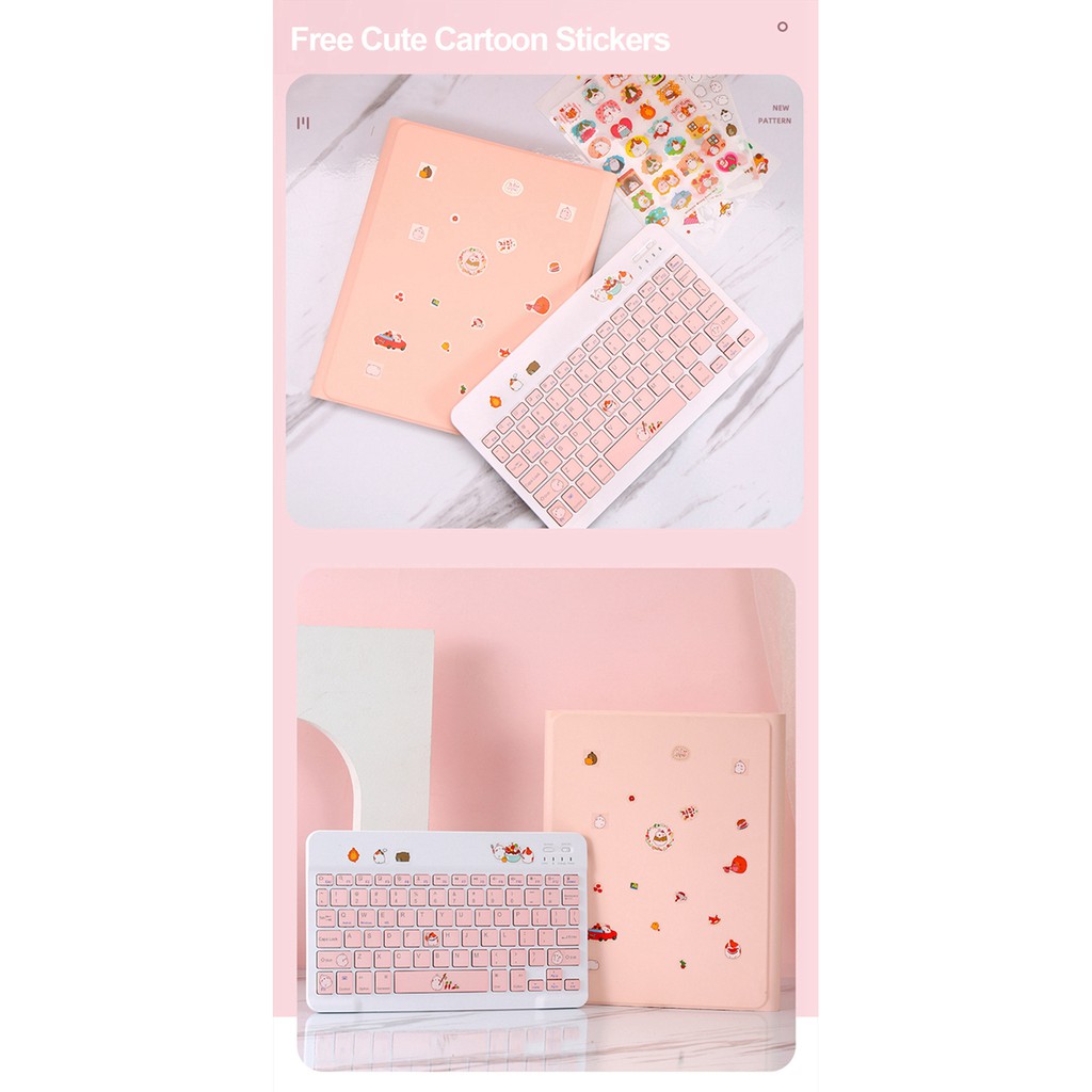 Ốp NIXXOS kèm bàn phím Bluetooth không dây và ngăn bút bằng silicon mềm cho máy tính bảng