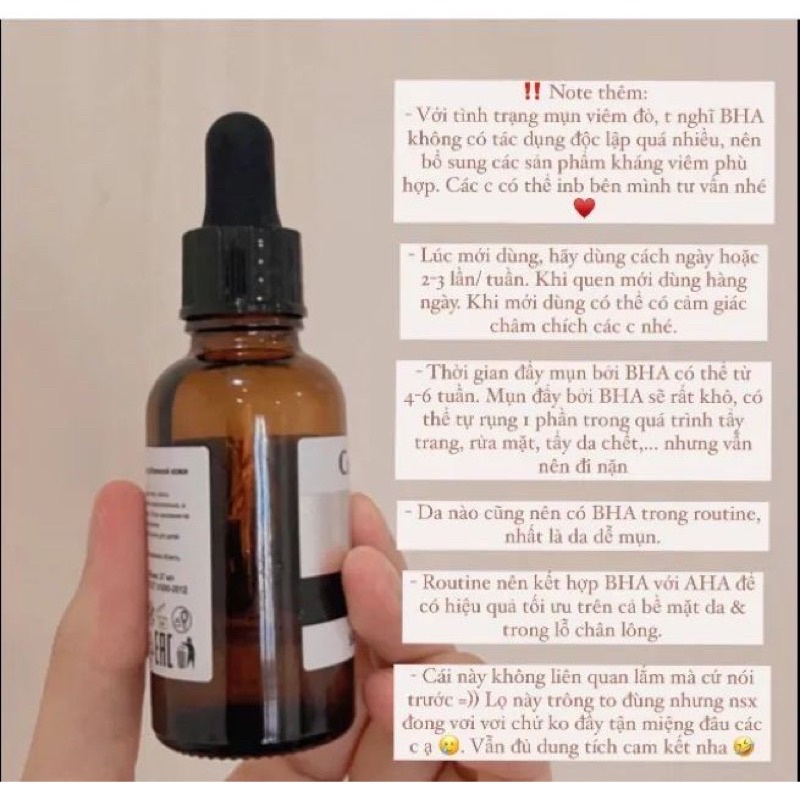 Tinh chất serum Compliment 20% vitamin C, 2%BHA, 5% Hyaluronic giữ ẩm, giảm mụn, Trắng da