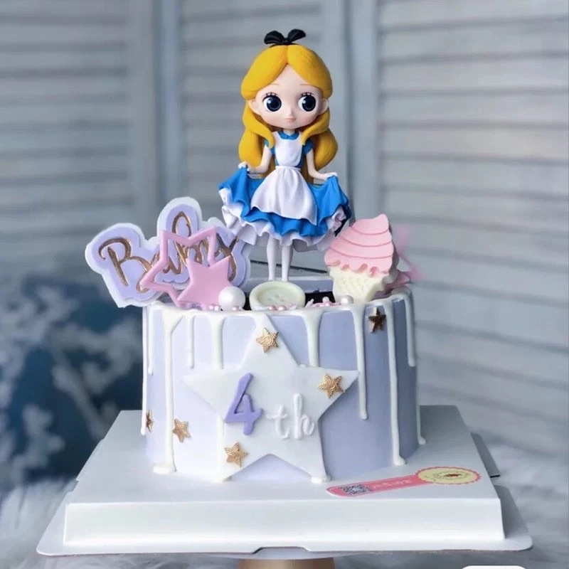 Công Chúa Alice Mắt To Phiên Bản Trang Trí Bánh
