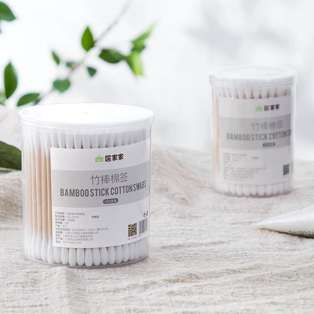 Set 100 tăm bông Shepherd hai đầu làm sạch tẩy trang vệ sinh chất lượng cao