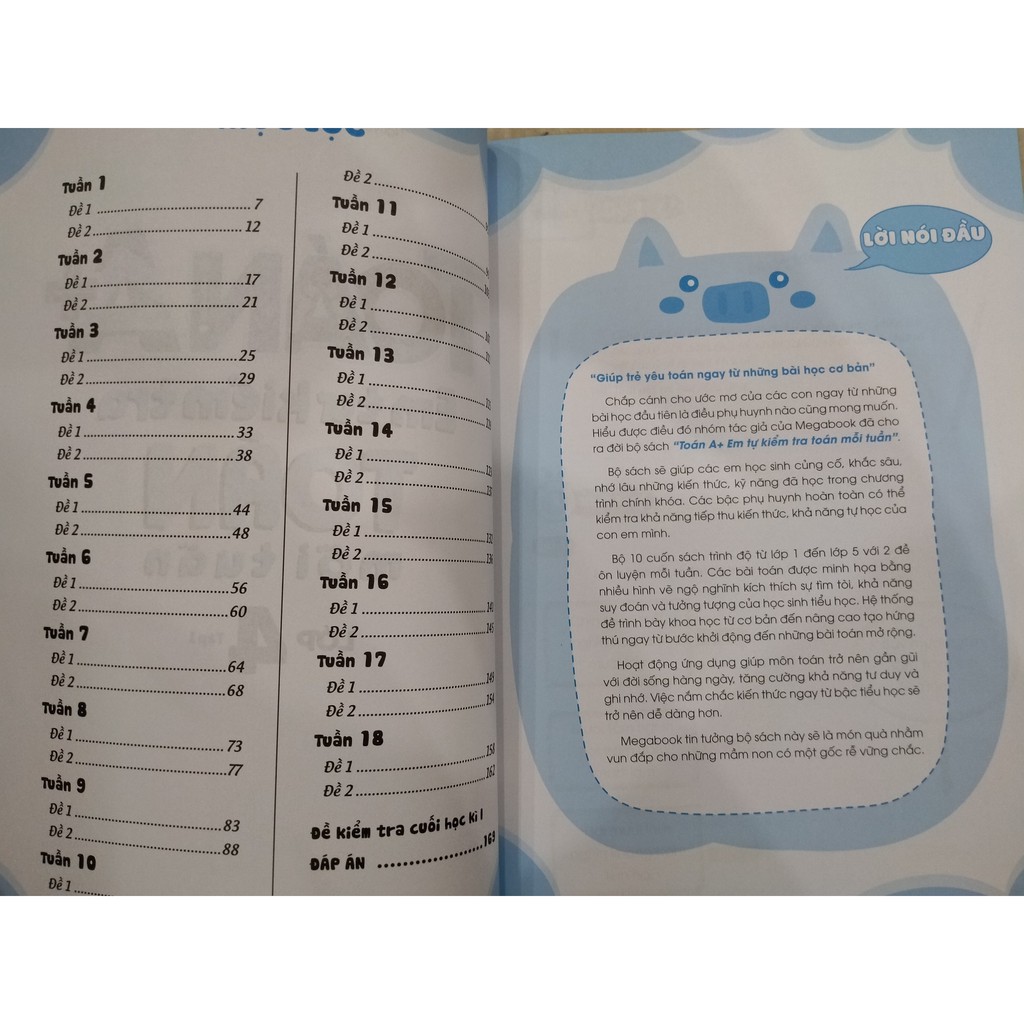 Sách - Toán A+ em tự kiểm tra toán mỗi tuần lớp 4 tập 1