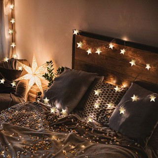 Đèn led dây USB  6M  ĐÈN LED NGÔI SAO trang trí phòng ngủ lễ tết noel siêu xinh
