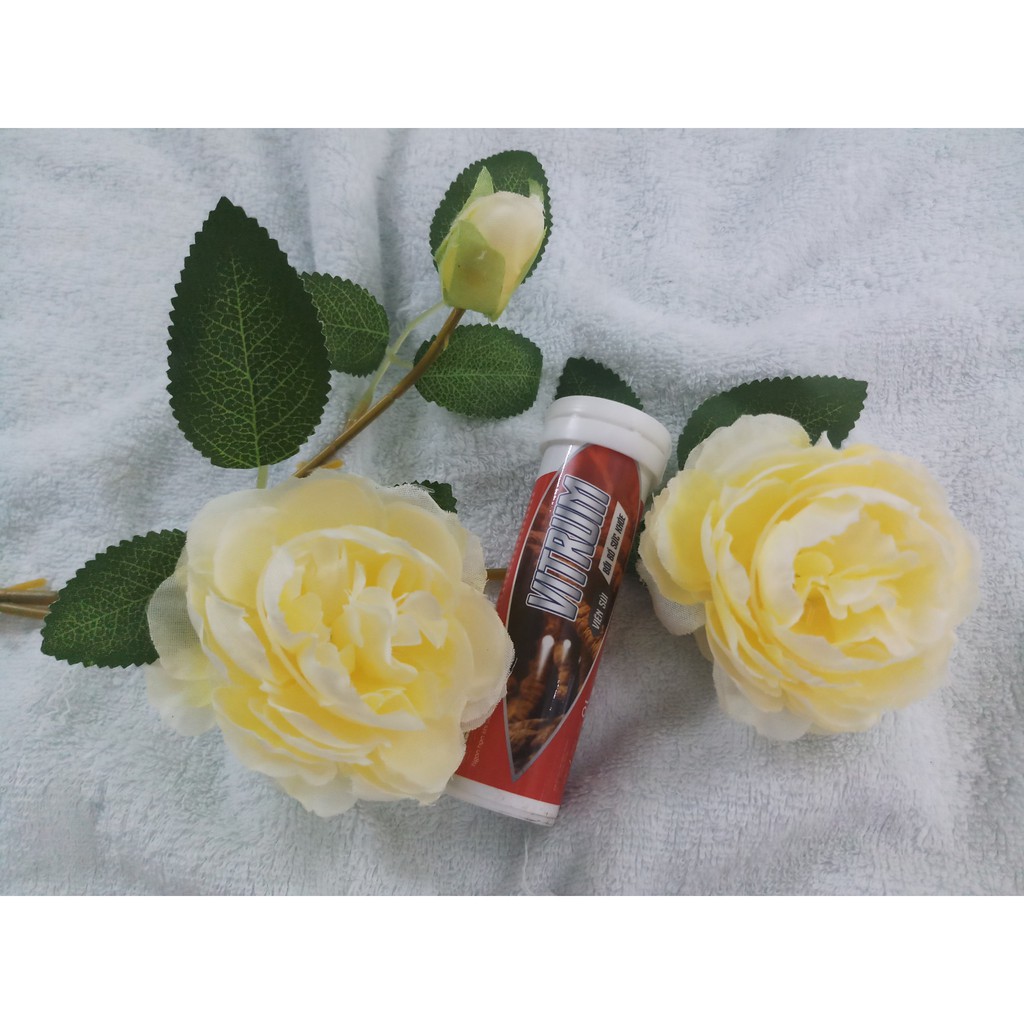 Viên sủi khỏe bổ sung vitamin C, dùng 1 viên mỗi ngày, vittrum, tuýp 10 viên