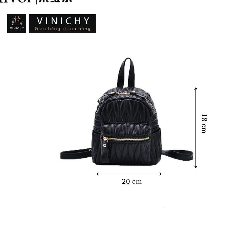 Balo Túi xách nữ đeo chéo, túi đi chơi, đi học VINICHY, da cao cấp size 20cm HA188
