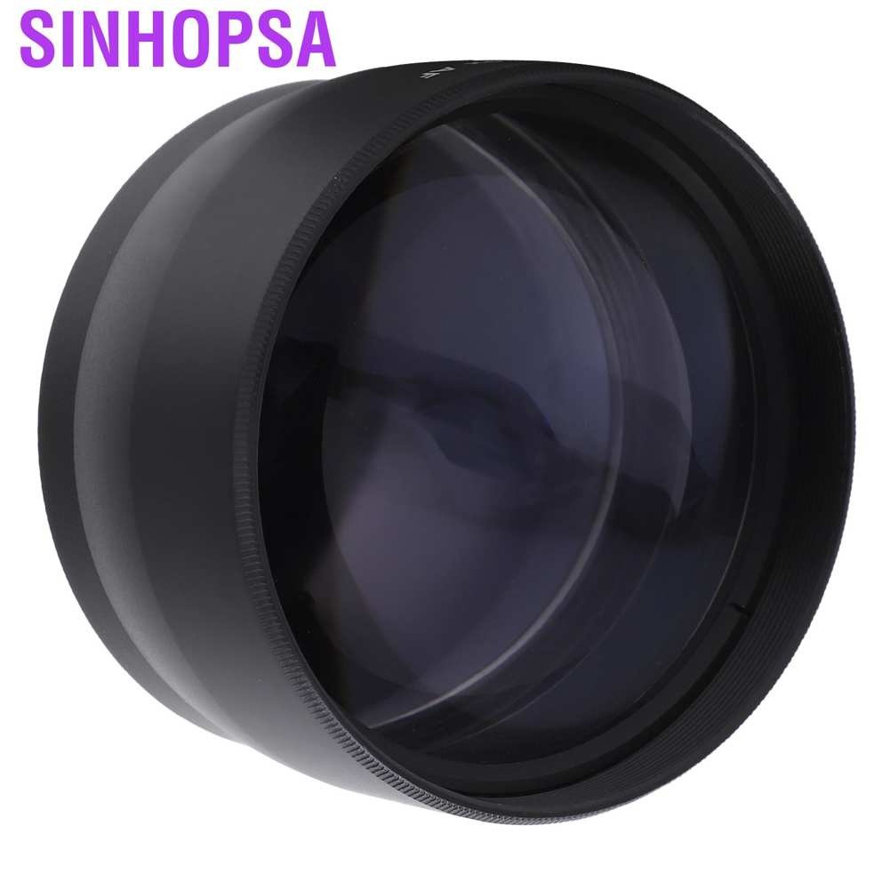 Sinhopsa Universal 58mm 2X Telephoto Lens Teleconverter for Canon Nikon Sony Pentax Etc