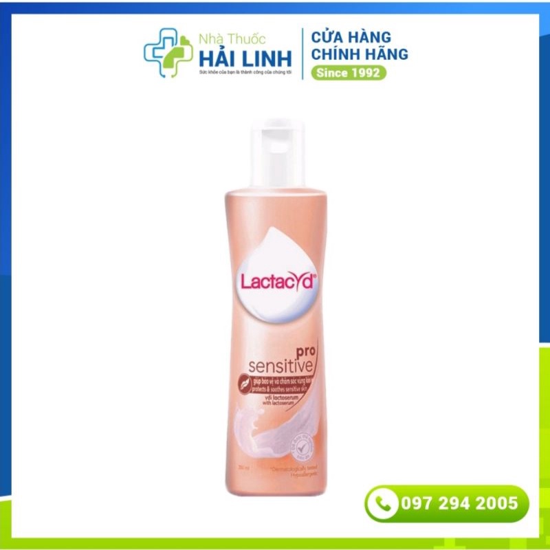 Dung dịch vệ sinh phụ nữ LACTACYD ⚡ Tặng quà ⚡ Chai 250ml Giúp bảo vệ dịu nhẹ cho làn da nhạy cảm