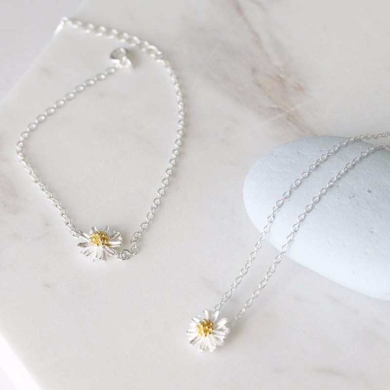 Mặt dây chuyền bạc 21 Centimeters Daisy (MDC CHƯA KÈM DÂY)