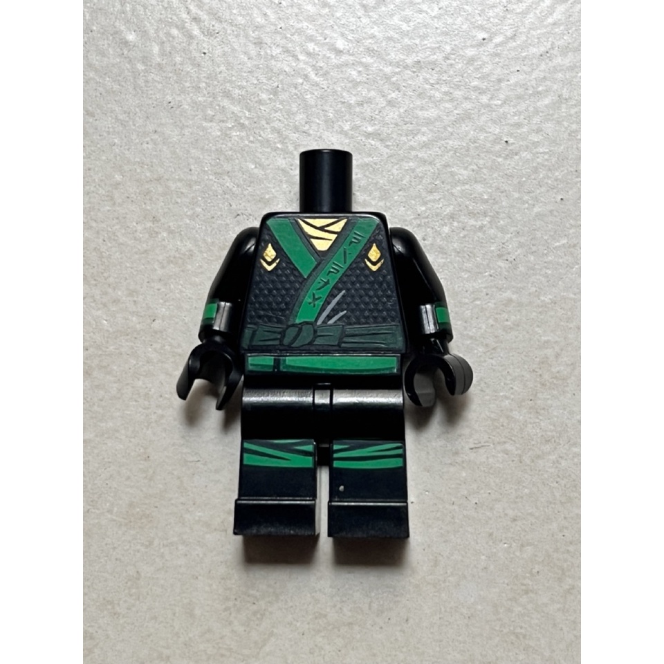 -Lego chính hãng, Áo choàng và chân với Khăn quàng vàng và kim cương, thắt lưng màu xanh lá cây -ID 973pb2785c02