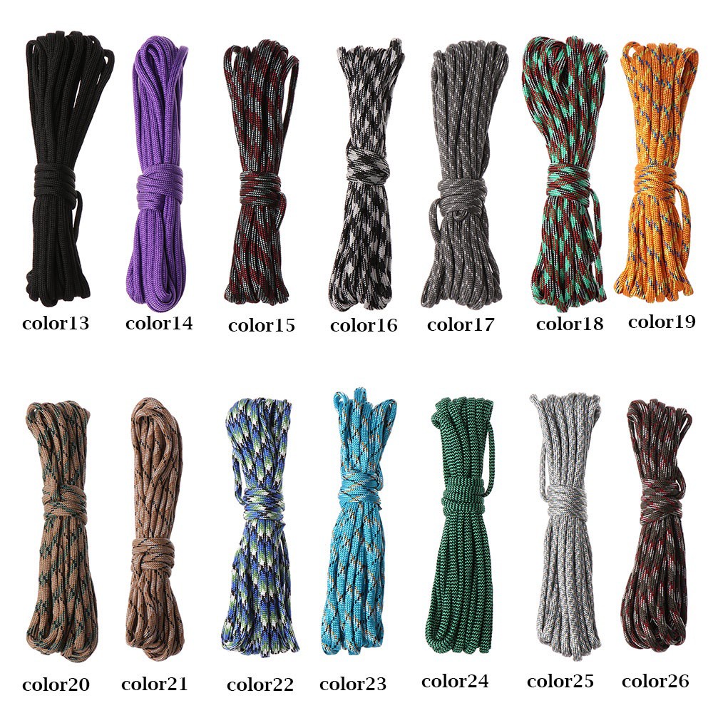 Cuộn Dây Dù 5m Đường Kính 4mm Chất Lượng Cao Dùng Cho Các Hoạt Động Ngoài Trời Sử Dụng Tiện Lợi