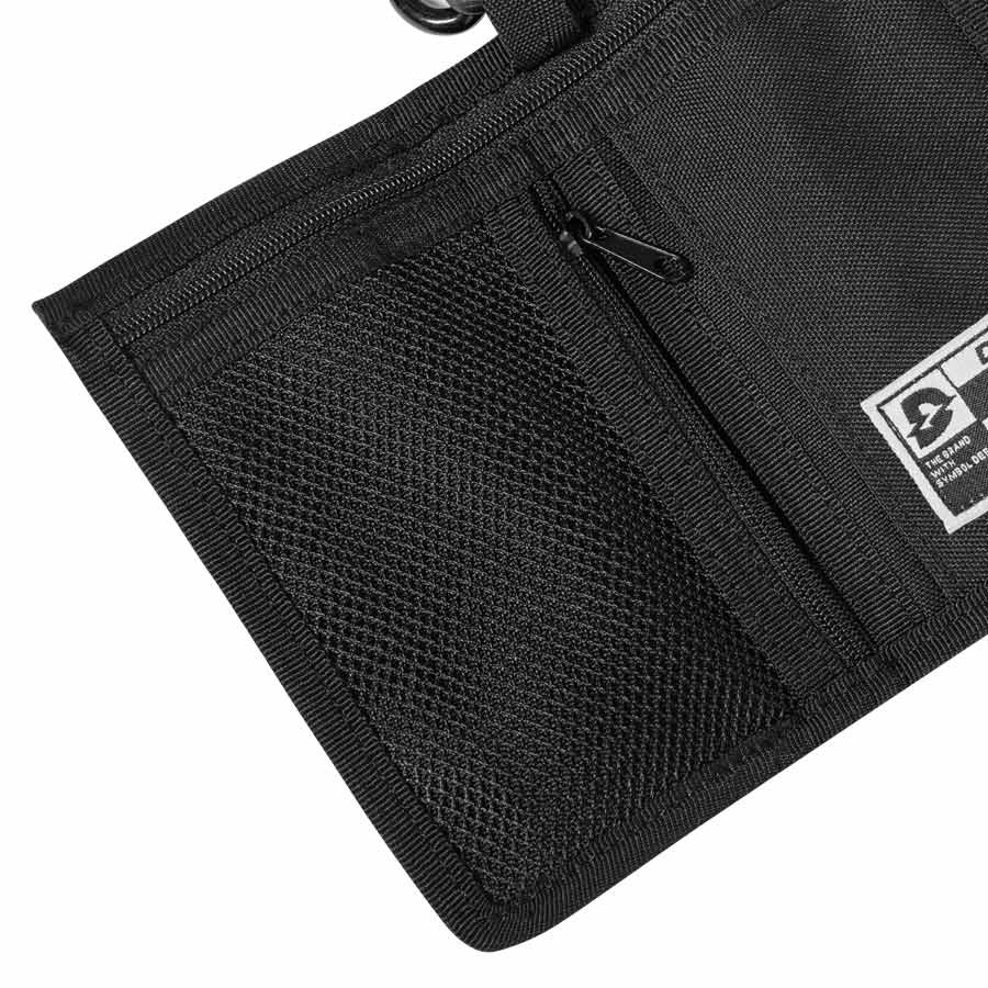 Ví nam cầm tay local brand DAVIES - Ví ngắn nữ màu đen Tactical Wallet