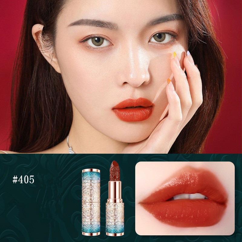 Minijumie Son nhung lì Linnsz thiết kế vỏ chạm khắc không dính cốc