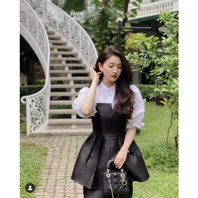 SET ÁO CỔ TÀU + CHÂN VÁY TACTA