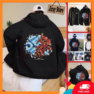 Áo Khoác Dù Nam Nữ - Áo Jacket Bombers Unisex DEGREY ICExFIRE 2 MÀU Siêu Hot ( kèm ảnh thật có form rộng XL)